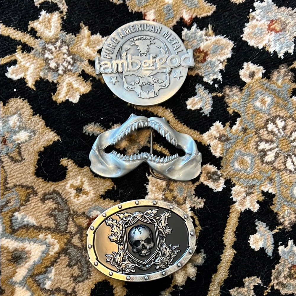 Lamb of God Belt Buckle Set